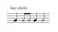 Flute unpitched key clicks
